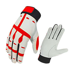 Guantes de Bateo de Béisbol Modernos al por Mayor, Protección Duradera para las Manos, Agarre Superior, Cuero Genuino, Cierre de Gancho y Bucle Ambidiestro - Product Image 4