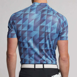 Chemises polo pour hommes avec impression de motif de logo personnalisé, vêtements de sport décontractés de haute qualité, sublimation, vêtements de golf en gros, t-shirts polo de golf - Product Image 3