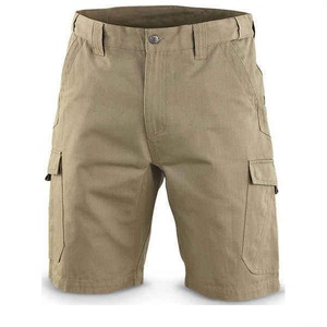 Hot Selling Mens Casual Joggers Cargo Shorts Premium Cotton Canvas Breathable Quick Dry <b>Elastic</b> Waist Hiking Cargo Shorts - Product Image 5