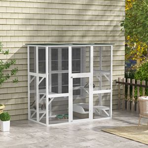 Casetta Classica per Gatti, Arredamento Rettangolare per Animali Domestici, per Uso Interno ed Esterno, per Piccoli Animali - Product Image 1