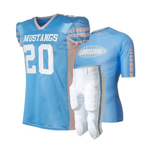 Wholesale Custom Men American Football Uniform Set Maroon Black Jersey & Gray <b>Padded</b> <b>Pants</b> Sports Team Training Gamewear - Product Image 5