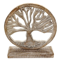 Décoration de table en bois sculpté artisanal, design moderne, gravé, en bambou écologique, statue pour anniversaire et mariage