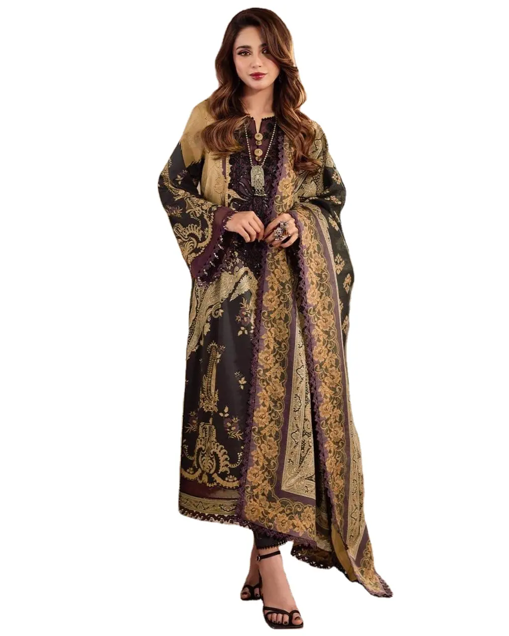 Bollywood Salwar Kameez Indien Pakistanais Designer Punjabi Dhoti Party Wear Robe Tissu Eid Collection Vente Robe belle