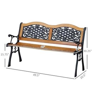 Panca da Giardino Moderna in Acciaio Inossidabile Stile Antico, Sedia in Acciaio per Esterni e Interni, Hotel, Centri Commerciali, Parchi, Scuole, Soggiorni e Patii - Product Image 3