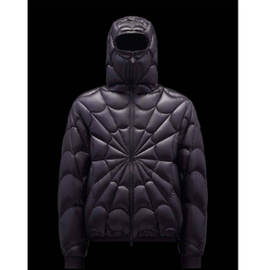 Puffer Jacket Mens Wholesale Price Custom Puffy <b>Winter</b> Long Fleece <b>Thick</b> Shinny <b>Coat</b> Detachable Hood Filled Crystal Decorated - Product Image 2