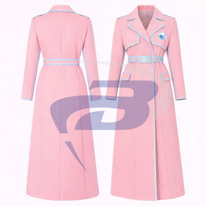 Manteau en laine de haute qualité pour femmes, style trench-coat ceinturé, long, pour membres de la sororité Jack And Jill Of America. - Product Image 3