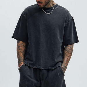 T-shirt pour homme en coton 100% de qualité supérieure, col en V uni, design personnalisable, logo imprimé, manches courtes, coupe ajustée, écologique - Product Image 5