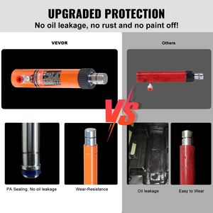 Kit de Reparación de Carrocería Porta Power de 10 Toneladas con Gato Hidráulico Portátil y Manguera de Aceite de 4.6 Pies/1.4 m, Estuche de Almacenamiento Incluido - Product Image 3