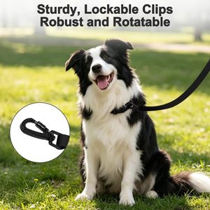 <span class=keywords><strong>Laisse</strong></span> d'entraînement <span class=keywords><strong>pour</strong></span> chiens de 10 m, imperméable, longue, avec fonction de rappel, <span class=keywords><strong>pour</strong></span> chiots et chiens adultes de grande/moyenne/petite taille (noir) - Product Image 4