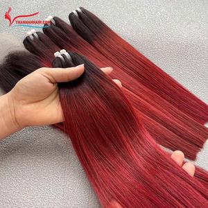 Extensions de cheveux humains 100% naturels, super double drawn, lisses comme des baguettes, avec closure en dentelle, sans nœuds, prêtes à être expédiées - Product Image 3
