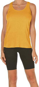 Camiseta sin mangas de mezcla de algodón para mujer, cómoda, básica, informal, suave, elástica, para el día a día, a la moda - Product Image 4