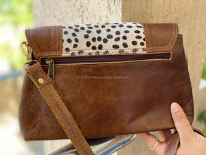 Nouveau Style occidental imprimé Animal fourrure cuir sacs à bandoulière de haute qualité à la mode véritable vente chaude côté sacs à main pour les femmes - Product Image 4