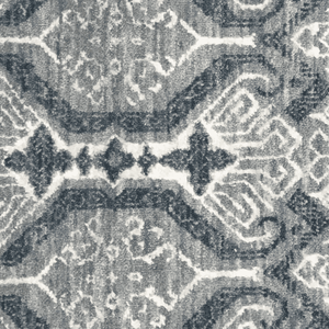 Hand Knotted Wool <b>Tribal</b> Area <b>Rug</b> Custom Bespoke Gray and Blue Low Pile Floor Covering for Modern Interiors - Product Image 6