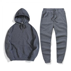 Ensembles de survêtements d'hiver pour hommes avec fermeture éclair, 100 % coton, coupe slim décontractée, pantalon uni, manches longues, imperméables et respirants - Product Image 4