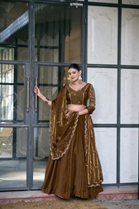 Lehenga Choli de couleur tendance pour filles, robes de soirée et de mariage, Lehenga Choli indien à bas prix avec dupatta pour femmes - Product Image 1