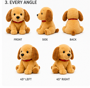 Peluche de perro, juguete de peluche suave, lindo muñeco de peluche de perro, juguete de peluche de perro de dibujos animados, juguete de peluche de cachorro para abrazar, peluche de perro kawaii, perro de peluche para dormir - Product Image 4