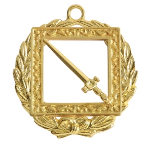 Knights Templar Grand Sentinel Collar Jewel Gold Plated <b>Masonic</b> Regalia Sword Emblem Custom Option Available - Product Image 1