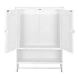 Pensile pensile a doppia porta (65X48.7X14.6cm) ripiani bagno con lavavetri - Product Image 5
