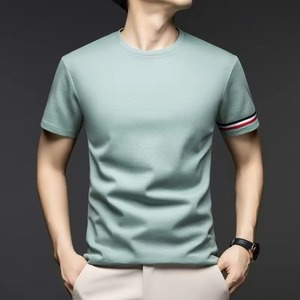 T-shirt de travail de luxe pour homme, personnalisé, 220 g/m², 100 % coton, surdimensionné, imprimé, respectueux de l'environnement, marques célèbres - Product Image 3