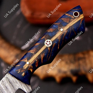 มีดเดอร์มาซัสสตีลขนาด 8 นิ้ว ปลายแหลมคม คุณภาพสูง 58 HRC สำหรับตัดกระดูกสัตว์ ใช้สำหรับตั้งแคมป์และกิจกรรมกลางแจ้ง ด้ามจับทรงกรวยสน ทำด้วยมือ EDC อเนกประสงค์ - Product Image 5