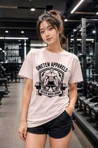 เสื้อยืดผู้หญิงฤดูร้อน สีกรมท่า ผ้าฝ้ายนุ่ม สวมใส่สบาย แขนสั้น ระบายอากาศได้ดี คุณภาพสูง ปรับแต่งได้ แฟชั่นเสื้อผ้า - Product Image 6
