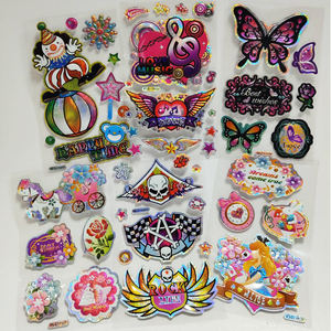 Pegatinas de Pared Decorativas Retro con Estampado de Paisaje Multicolor de 10x15cm, Impermeables, Ecológicas y en Relieve para Regalos Promocionales - Product Image 1