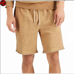 Conjunto de Sudadera con Capucha y Pantalones Cortos para Hombre, con Logotipo Personalizado, Efecto Desgastado por el Sol, 100% Algodón, Secado Rápido, Estilo Urbano, a la Moda, Vintage - Product Image 4