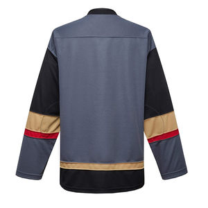 Jersey de Hockey sobre Hielo con Logotipo Personalizado de Alta Calidad, 100% Poliéster, Transpirable, Absorbente de Humedad, Unisex, Servicio OEM - Product Image 3