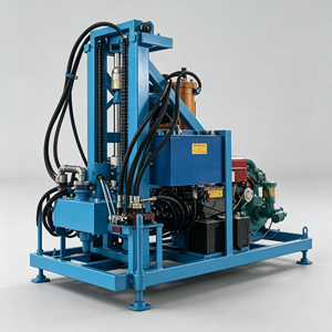 Piccola perforatrice per pozzi d'acqua per fattorie di frutta in valle, con battipalo per la compattazione del terreno dopo la perforazione. - Product Image 3