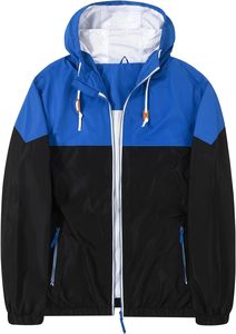 Chaqueta Safari Ligera Roja para Hombre, Informal, de Color Sólido, Poliéster, con Bolsillo Frontal y Logotipo Bordado, para Invierno - Product Image 1