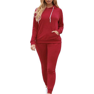 Conjuntos Deportivos de Terciopelo Casuales de Dos Piezas, Top Corto de Manga Larga y Pantalones Largos, Conjuntos de 2 Piezas, Ropa para Mujer, Chándal de Terciopelo - Product Image 1