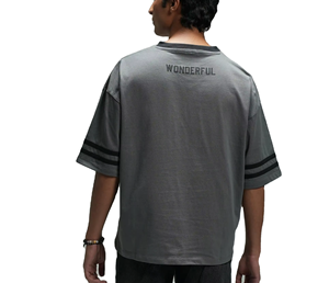 Customized Summer New T-<b>Shirt</b> For Women V-Neck <b>Patchwork</b> Short Sleeve Sports Football Jersey Loose Oversized Tops - Product Image 3