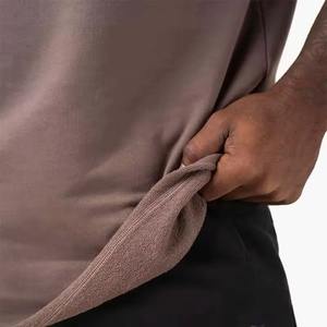 Camiseta Oversize Personalizada al por Mayor, de Cuello Redondo, Estilo Vintage, Transpirable y Lisa para Hombre - Product Image 5