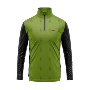 Camisetas Casuales de Alta Calidad al por Mayor con Media Cremallera, Tejido 100% Poliéster, Transpirable y de Secado Rápido, Corte Regular, Suéter de Invierno - Product Image 1