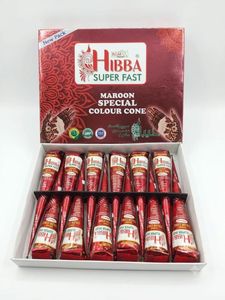 Cône de henné à base de plantes Hibba, henné biologique de qualité supérieure pour l'art corporel, couleur foncée intense, capacité de 25 grammes, action ultra-rapide, logo personnalisé disponible - Product Image 1