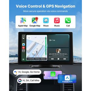 9 pollici HD Wireless Auto Stereo portatile Touch Screen Radio CarPlay Android Auto Auto di navigazione di Backup con telecamera di controllo vocale Auto - Product Image 3