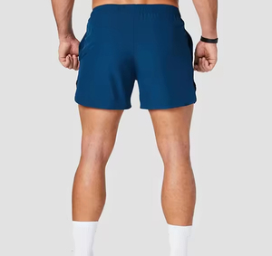 Shorts de course à séchage rapide pour hommes, légers et respirants, shorts d'entraînement de gym, shorts de sport à taille élastique avec logo personnalisé - Product Image 4