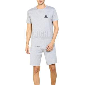 Conjunto de Verano Personalizado, Diseño Simple, Manga Corta, Conjuntos Cortos de Verano para Hombre, Venta al por Mayor de Conjuntos de Camiseta y Pantalones Cortos para Hombre - Product Image 1