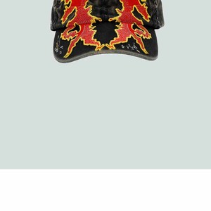 Gorra de Béisbol Negra Unisex con Bordado de Dragón Rojo, Estilo Urbano de 6 Paneles, para Primavera/Verano, Talla 58-60CM - Product Image 4