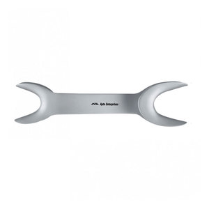 Retractor de Mejillas de Doble Extremo en Forma de V de Acero Inoxidable 40/45mm x 170mm Instrumento Dental Autoclavable de Apto Enterprises - Product Image 2