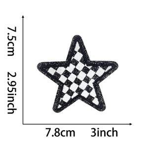 Écusson brodé personnalisé avec logo, motif cœur et fleur, en tissu sergé écologique, à coudre ou thermocollant pour vêtements, sacs, chapeaux - Product Image 6
