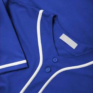 Camiseta de béisbol con botones, camisetas deportivas cosidas para hombre, camiseta de béisbol personalizada para hombre, uniforme de béisbol con estampado del equipo - Product Image 3