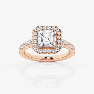 Diamantes brillantes Asscher certificados por IGI en oro de 14 quilates Ajuste de Punta Vintage para Joyería exclusiva para fiesta de boda-Arin Luxury Co - Product Image 4