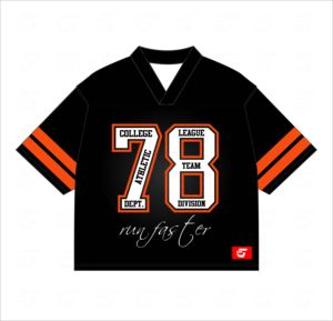 Camiseta Gráfica Oversize para Hombre al por Mayor, Estilo Varsity de Algodón con Logotipo Personalizado, Jersey de Malla de Poliéster con Estampado por Sublimación - Product Image 1