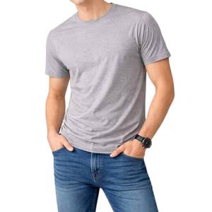 Wholesale Mens Striped T Shirt 100% Cotton Japanese Style Loose Fit Round Neck Summer <b>Tee</b> OEM Manufacturer - Product Image 3