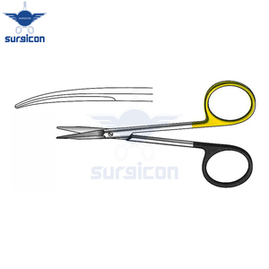 Ciseaux Siegert 11,5 cm / 4-1/2 pouces, ciseaux à lame courbée dentelée, Super Cut TC pour une dissection précise des tissus - Product Image 4