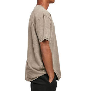 Camisetas de algodón 100% con estampado y lavado ácido, de corte holgado, de alta calidad, hechas en Pakistán, al por mayor, a precio económico, para hombre. - Product Image 5