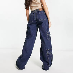 Pantalones Anchos de Algodón Suave para Mujer, Cintura Alta, Corte Relajado, Casuales, Cómodos, Ligeros, Transpirables, para Uso Diario, Sencillos - Product Image 6
