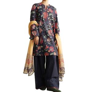 Conjunto de Vestido Tradicional Personalizado de la Colección de Invierno para Mujer, Traje de Diseñador Pakistaní de 3 Piezas en Talla Adulta - Product Image 1