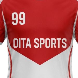 Uniforme de Balonmano Bicolor Rojo y Blanco para Hombre, Jersey de Manga Corta, Ropa Deportiva para Equipo, Prenda de Competición de Poliéster - Product Image 5